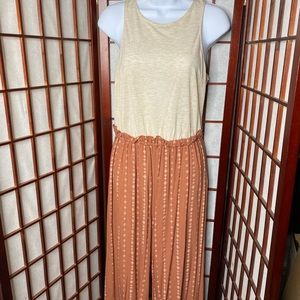 Rewind Juniors’ Crop Boho Soft Jumpsuit